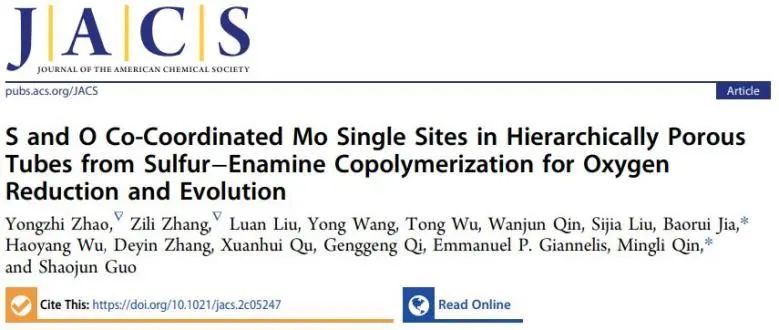 ?北科JACS：配位環(huán)境不可忽視！S、O協(xié)同促進Mo位點催化ORR和OER