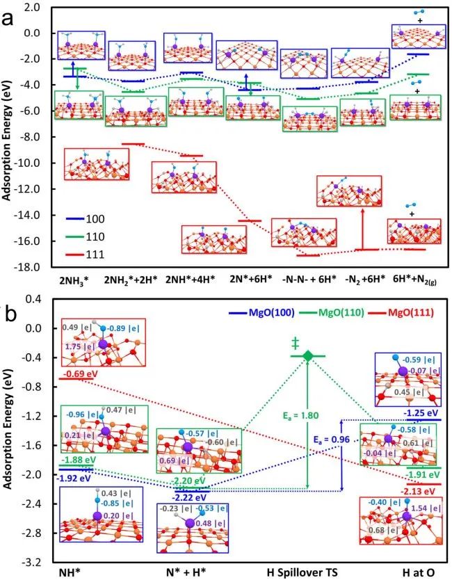 Nature子刊：用于高效氨分解的Ru/MgO(111)催化劑