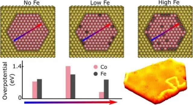 ACS Nano：Co(Fe)OOHx納米顆粒中Fe摻雜劑位置對析氧反應的影響