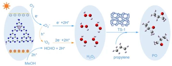 ?吳文婷/吳明鉑ACS Catal.：一舉兩得！含N3C空位的g-C3N4串聯(lián)光催化H2O2和催化C3H6環(huán)氧化