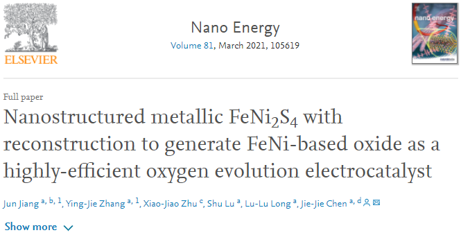 瘋狂收割頂刊！“OER重構(gòu)”大匯總：AFM/Matter/Angew/Nano Energy等