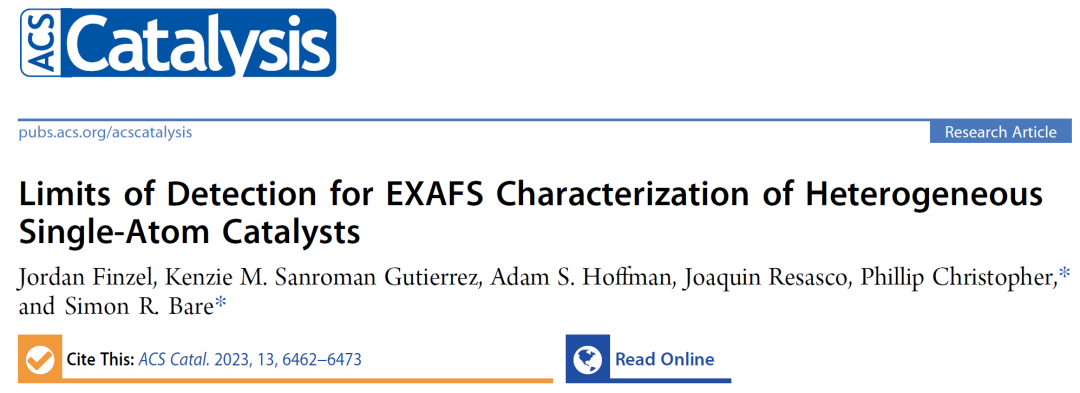 ACS Catalysis：同步輻射表征，也有局限性！