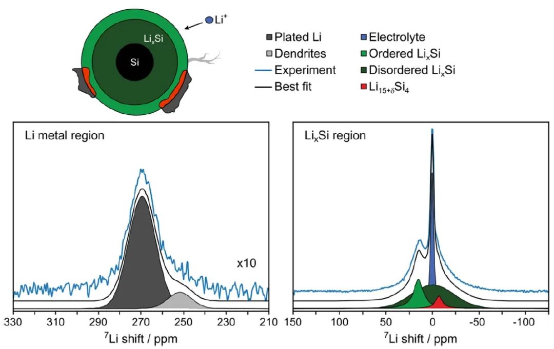 ?JACS：快充和長循環(huán)期間中硅負極演變的原位NMR研究