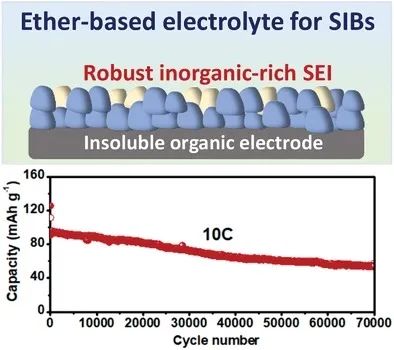 天津大學(xué)許運(yùn)華AEM: 基于醚基電解質(zhì)的鈉離子電池超長(zhǎng)壽命有機(jī)正極