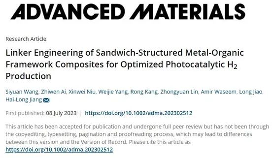 催化頂刊集錦：AM、Angew.、AFM、ACB、Nano Energy、ACS Nano/CEJ等成果！