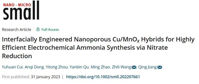 催化頂刊集錦：ACS Catalysis、Small、AFM、JMCA、Nano Letters、ACB等成果