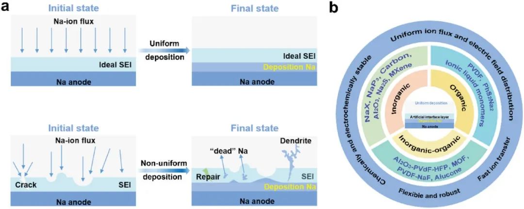 Small：穩(wěn)定鈉金屬負(fù)極人工界面工程的最新進展