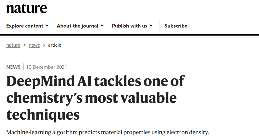 Science重磅：通過(guò)深度學(xué)習(xí)改進(jìn)DFT，同時(shí)獲Nature高度贊譽(yù)！