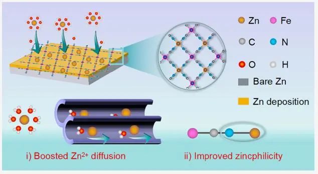 王建淦教授Nano Letters：無(wú)縫MOF界面增強(qiáng)Zn2+通量和沉積動(dòng)力學(xué)，用于長(zhǎng)壽命可充電鋅電池