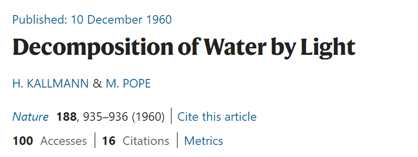 Nature Catalysis：光解水50年，0.01%到20%