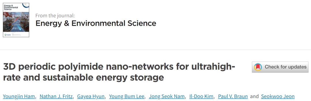 電池頂刊集錦：EES、AEM、AFM、Adv. Sci.、EnSM、Small等最新成果