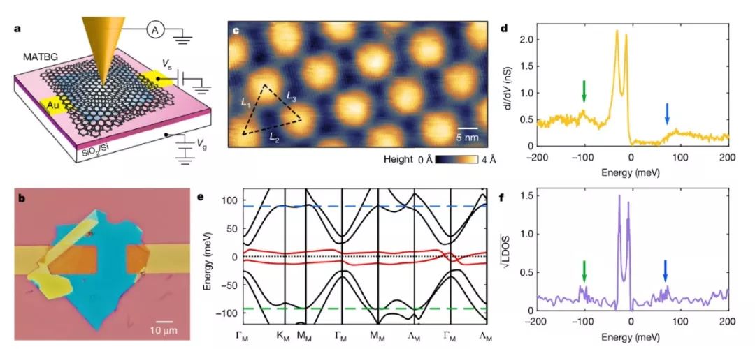 今日Nature：扭曲雙層魔角石墨烯中的多體關(guān)聯(lián)首次得到掃描隧道顯微學(xué)證據(jù)