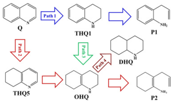 【MS論文精讀】太原理工Molecular Catalysis：喹啉在MoP（010）表面的加氫脫氮機理研究