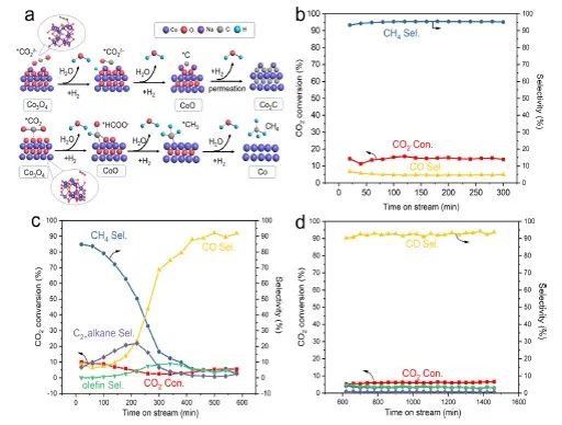 ACS Catal.：通過表面吸附物調(diào)控碳化鈷的形貌來用于低溫下二氧化碳還原