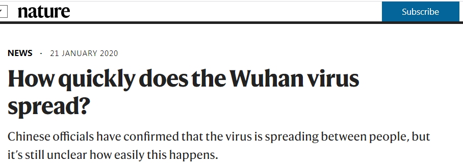 Nature官方致歉：停止污名化，愿為將病毒關(guān)聯(lián)武漢和中國擔責