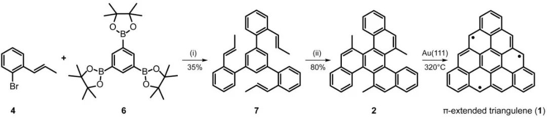 Pascal Ruffieux&馮新亮JACS ---π-擴(kuò)展三角烯的合成、表征與計算