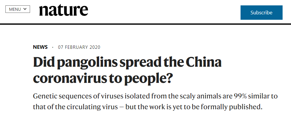 Nature官方致歉：停止污名化，愿為將病毒關(guān)聯(lián)武漢和中國擔責