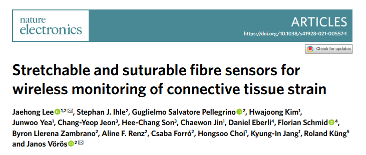 Nature Electronics重磅：超靈敏, 可縫合的植入式電子設(shè)備