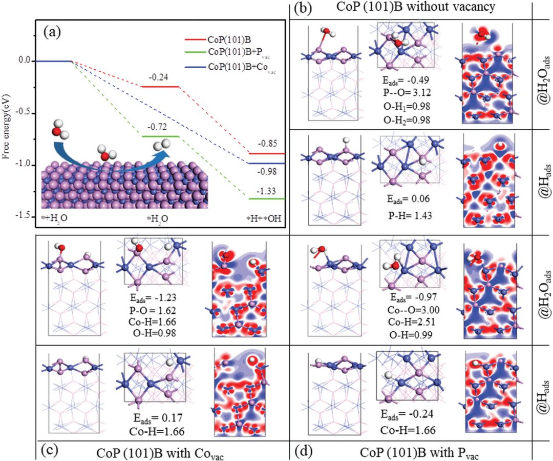 【MS純計(jì)算文章解讀】PCCP：磷化鈷（CoP）空位對(duì)水解析氫活性的影響