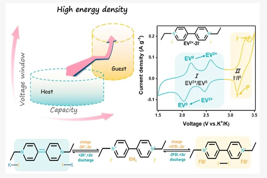 石大邢偉/崔永朋ACS Energy Letters：碘化有機(jī)鹽正極實(shí)現(xiàn)高能量密度鉀有機(jī)電池