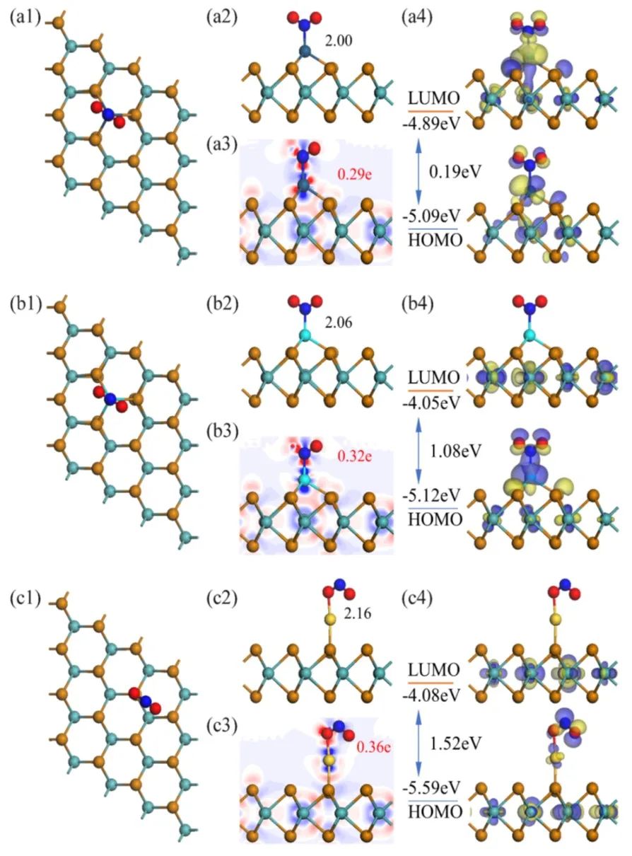 【MS計算解讀】Dmol3計算用于NO2氣體敏感性的過渡金屬二硫化物