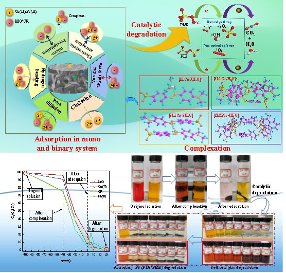 張光華/冀豪棟/曾湘楚CEJ：協(xié)同去除水體二元污染物中絡(luò)合-吸附-降解的分子水平理解