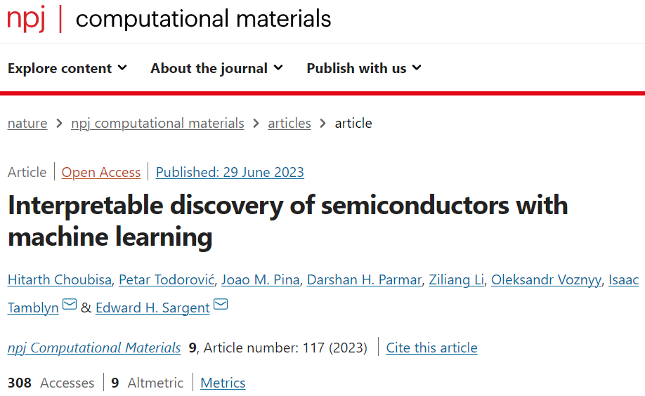 Edward H. Sargent院士npj.Comput.Mater.: AI+計(jì)算+實(shí)驗(yàn)！開(kāi)發(fā)可解釋的材料設(shè)計(jì)模型