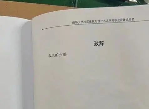 “賤妾逢良人”，湖北一論文致謝，差點讓導師挨處分，“這輩子都抬不起頭”……