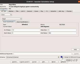 利用Gaussian進(jìn)行Torsion Profile分析