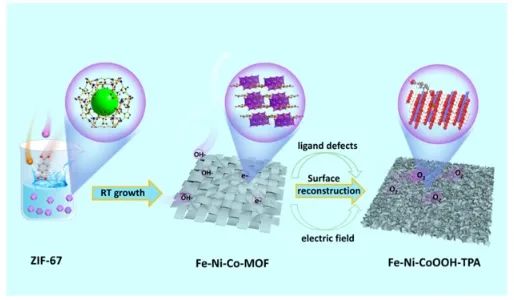 哈爾濱工業(yè)大學ACS Catalysis：配體缺陷誘導結(jié)構(gòu)自重構(gòu)，顯著提升堿性OER活性