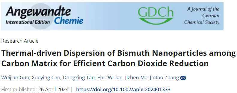 山大張進濤團隊Angew：熱驅(qū)動可控分散納米粒子，高效電催化CO2RR！