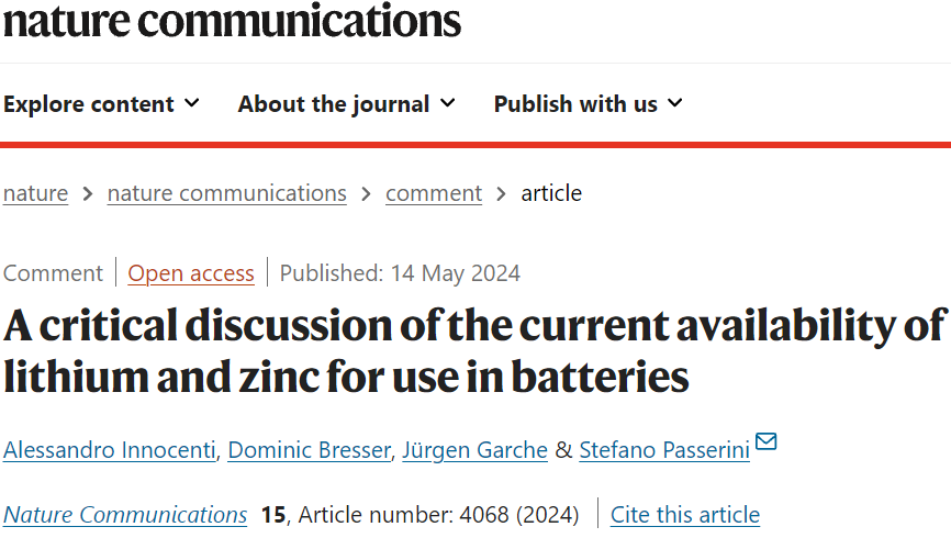 Nature子刊重磅：鋅電池，未必就比鋰電強(qiáng)！