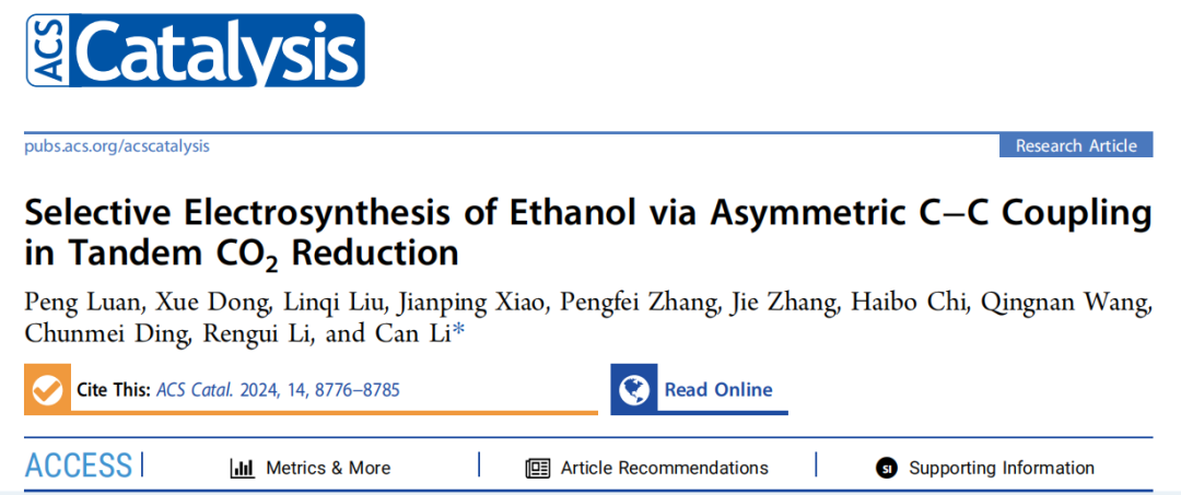 李燦院士，最新ACS Catalysis！