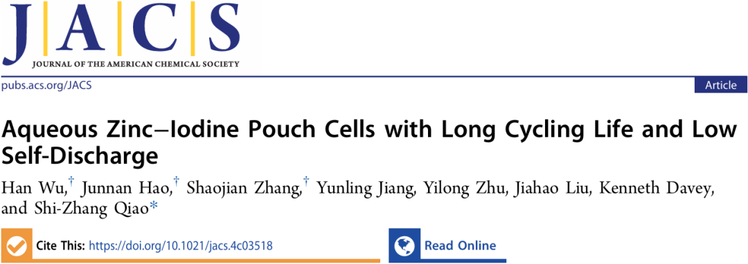 喬世璋院士，最新JACS！