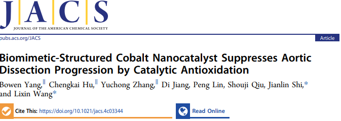 施劍林院士，最新JACS！催化讓你健康!