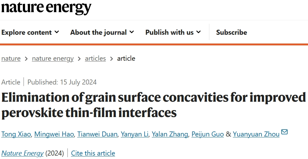 剛發(fā)Science！周圓圓，再發(fā)Nature Energy！