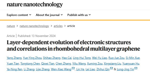 重磅！湖南大學，Nature Nanotechnology！