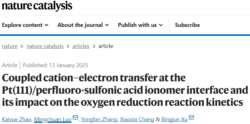 北京大學，Nature Catalysis！