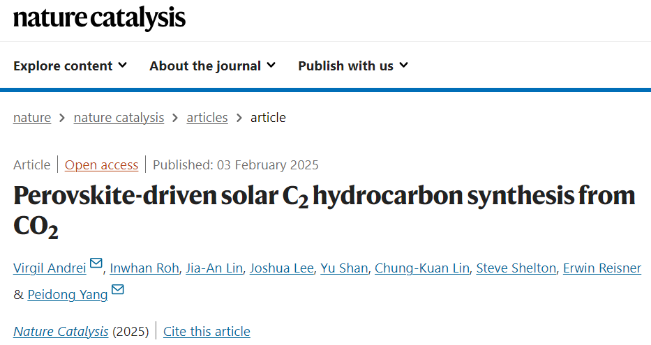 重磅！他，10年當選三院院士，最新Nature Catalysis！